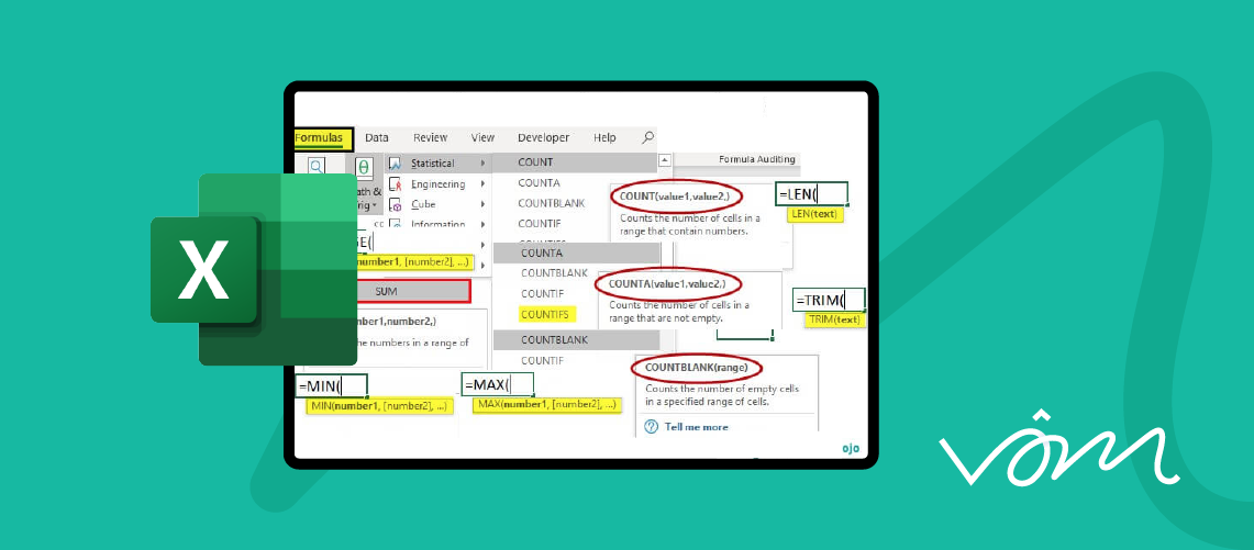 أهم معادلات Excel للمحاسبين