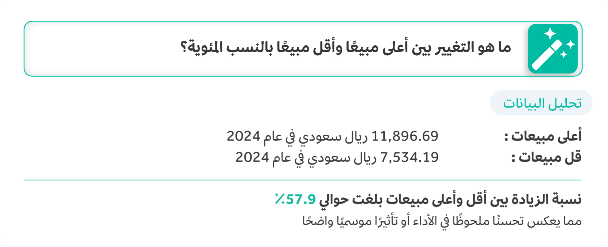 إليك أمثلة لجزء بسيط من الأسئلة وحالات الاستخدام لمساعدنا الذكي في فوم المحاسبي: