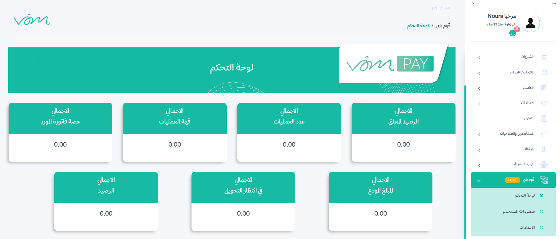 الإجمالي الرصيد