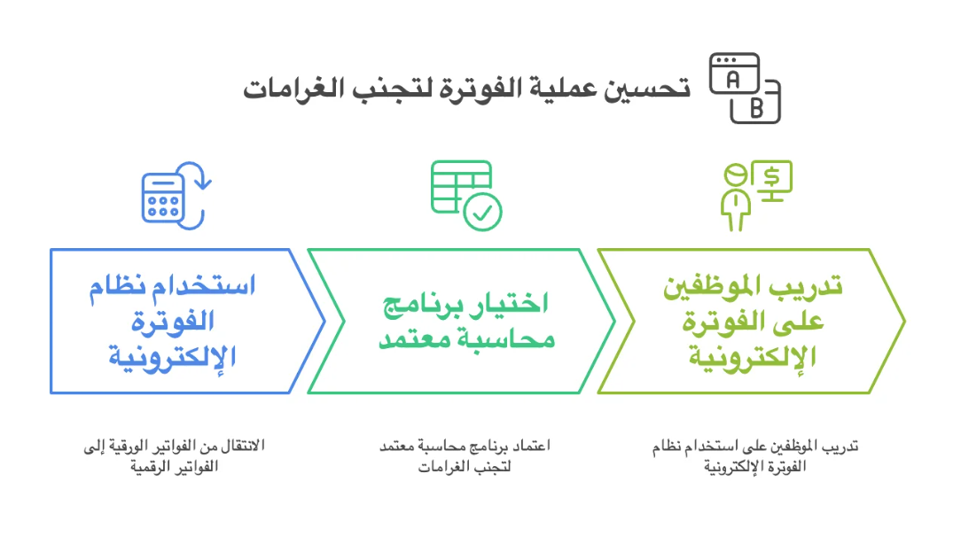 تجنب غرامة الفاتورة الإلكترونية